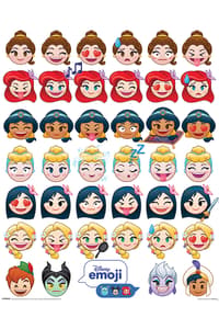 Gb Eye Disney Emoji Prinsessans känslor - miniaffisch disney Affischer, klistermärken och trycksaker