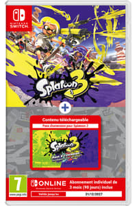 Nintendo Splatoon 3 + Pass d'Extension + Abonnement de 3 mois Nintendo Switch Online - Version Nintendo Switch splatoon Nintendo Switch Spiele