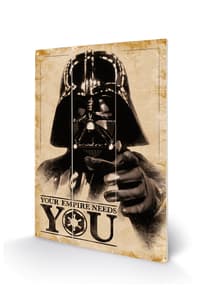 Pyramid International Star Wars - Your Empire Needs You Wood Print 20 X 29.5 cm star, wars Poster, Sticker und Drucke