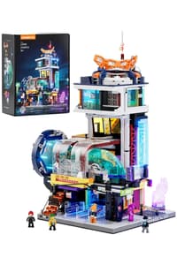 Lumibricks Lumibricks - Cyberpunk Neoncity - Gare flottante Cyberpunk, 2077 lumibricks 