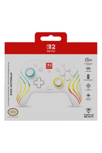 Turtle Beach Turtle Beach - Afterglow Wave Wireless RGB Gaming Controller White for Nintendo Switch 2, Switch, Switch Lite & Switch OLED Model  Nintendo Switch Accessories  Nintendo Switch Lite Nintendo Switch OLED Nintendo Switch 2