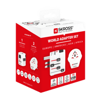 Skross SKROSS - Adaptateur Monde avec fiche de mise à la terre 6300 mA + 1xUSB  Alimentations