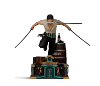 Iron Studios Iron Studios - Art Scale 1/10 - Netflix: One Piece - Roronoa Zoro Statue 19cm one, piece Figurines et répliques