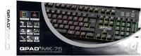 QPAD QPAD - MK-75 PRO - Clavier Mécanique Gaming - Disposition DE  Claviers