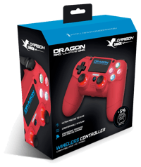 Dragonwar Dragonwar - Dragon Shock 4 Wireless Controller Red for PS4, PC, Mobile  Gamepad Playstation 4 Accessoires