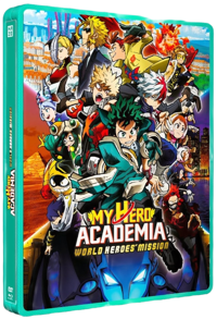 Kaze My Hero Academia World Heroes Mission - Le Film - Steelbook Blu-Ray + DVD  COMBO