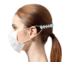 PureSecure PureSecure - Extensions de masques Extra Comfort - Rouge et Mauve (2pcs)  Soins personnels Paramédical