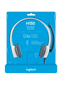 Logitech Logitech Casque stéréo filaire H150 Blanc  Micros - Casques