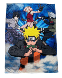 CLD Distribution S.A. Naruto Shippuden - Plaid Polaire Team 7 180 x 130cm Naruto, Shippuden Articles de table et maison