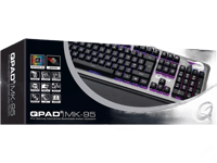 QPAD QPAD - MK-95-DE PRO - Clavier gaming mécanique à commutateur, avec rétro-éclairage RGB et repose-paume, capuchons de touches à peindre, disposition DE  Claviers