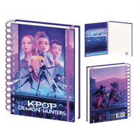 Pyramid International KPop Demon Hunters - Carnet Huntrix irisé haut de gamme avec fermoir kpop, demon, hunters Papeterie et Ecriture