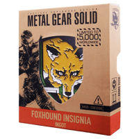 Fanattik Metal Gear Solid - Lingot Insigne "FOXHOUND" en Édition Limitée metal, gear, solid Figurines et répliques