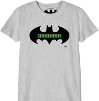 Cotton Division DC Comics - T-Shirt Gris Enfant Batman Batterie à pleine charge - 6 ans batman dc, comics T-Shirt