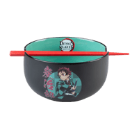 Grupo Erik Demon Slayer: Kimetsu no Yaiba - Bol à ramen avec baguettes "Tanjiro Kamado" 900ml Kimetsu, no, Yaiba Articles de table et maison