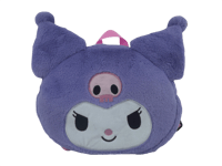 CYP BRANDS EVOLUTION SL Sanrio - Sac à dos en peluche Visage de Kuromi Hello, Kitty Sacs