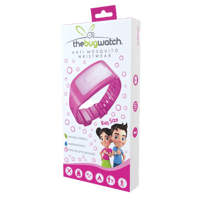BugWatch TheBugCo - Bracelet Anti Moustique taille Enfant - Protection à 360 degrés contre Moustiques et Moustiques Tigres - 360 heures de protection (15 jours) - Rechargeable/Réutilisable - Couleur Rose  Soins personnels Paramédical