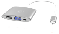 Mobility Lab Mobility Lab Digital Multiport VGA USB-C Adapter  Kabel