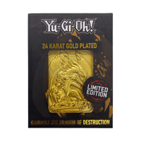 Fanattik Yu-Gi-Oh! - Lingot Plaqué Or 24 Carats "Gandora le Dragon de la Destruction" en Édition Limitée yu, gi, oh Figurines et répliques
