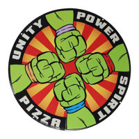 Fanattik Teenage Mutant Ninja Turtles - Réplique plaque en tôle "Pizza Power" nickelodeon tortue, ninja Posters, Stickers et Impressions
