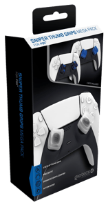 Gioteck Gioteck SMP PS5 - Thumb Grips PS5 Megapack Bouchons/Capuchons/Protection en Silicone pour Joysticks Playstation 5 - Antidérapant - Aide a viser - Protection Manette PS5 (Lot de 3) Blanc/Bleu/Noir  Playstation 5 Accessoires