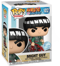 Funko Funko Pop! Animation: Naruto Shippuden - Might Guy (White Chrome) - Special Edition Naruto, Shippuden Figurines et répliques