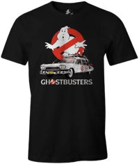 Cotton Division SOS Fantômes - T-shirt Noir Hommes - M ghostbusters T-Shirt