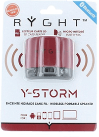 Ryght Ryght - Monodisplay Y-Storm Bluetooth Speaker RED  Audio & Speakers
