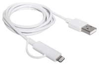 Campus Campus Charge Sync White CableE 100 cm  CABLES