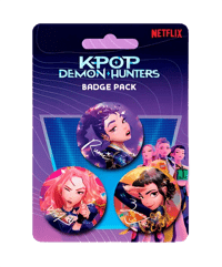 Pyramid International KPop Demon Hunters - Lot de 3 badges Huntrix kpop, demon, hunters Accessoires de mode