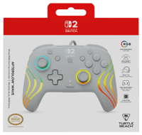 Turtle Beach Turtle Beach - Manette de jeu RGB filaire Afterglow Wave grise pour Nintendo Switch 2, Switch et Switch modèle OLED  Nintendo Switch Accessoires  Nintendo Switch OLED Nintendo Switch 2