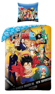 CLD Distribution S.A. One Piece - Parure de lit en microfibre Luffy et son équipage II (200x140cm + 63x63cm) one, piece Articles de table et maison