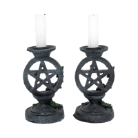 Nemesis Now Nemesis Now - Aged Pentagram Candlesticks 13.4cm Nemesis, Now Figuren en replica's