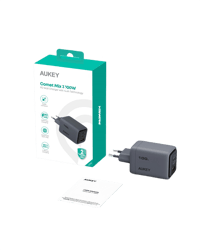 Aukey Aukey - Wall Charger Comet Mix100W GaN PD 3-Port Grey  Power Supplies