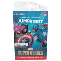 Wizards of the Coast LLC Magic: The Gathering - Marvel Super Heroes Jumpstart 2-Booster Pack (Carboard Blister) - UK magic, the, gathering Magic the Gathering TCG