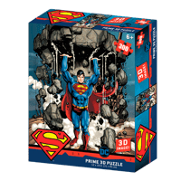 Prime 3D DC Comics - Puzzle lenticulaire Superman soulevant une montagne 300 pcs 46x31 cm dc, comics superman Jeux et jouets