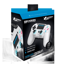 Dragonwar Dragonwar - Dragon Shock 4 Wireless Controller White for PS4, PC & Mobile  Gamepad Playstation 4 Accessoires