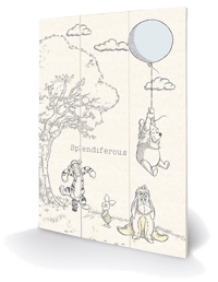 Pyramid International Winnie l'Ourson - Splendiferous Impression sur Bois 20 X 29.5 cm Winnie, The, Pooh disney Posters, Stickers et Impressions