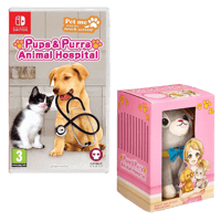Numskull Games Pups & Purrs : Animal Hospital + Peluche Exclusive (Chat) - Nintendo Switch  Peluches Nintendo Switch Jeux
