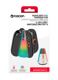 Nacon Chargeur Quadlight RVB pour 4 Joy-Con Nintendo Switch 2  Nintendo Switch 2 Accessoires