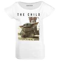 Cotton Division The Mandalorian - T-shirt Blanc Femmes Logo The Child - S The, Mandalorian star, wars T-Shirt