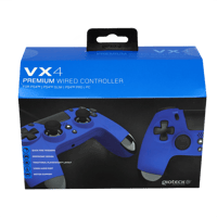 Gioteck Gioteck - Manette filaire premium avec port mini-jack VX4 Bleu pour PS4 et PC  Playstation 4 Accessoires