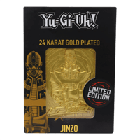 Fanattik Yu-Gi-Oh! - Lingot Plaqué Or 24 Carats "Jinzo" en Édition Limitée yu, gi, oh Figurines et répliques