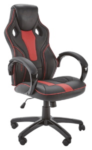 X-Rocker X-Rocker - Maverick Height Adjustable Black & Red Office Gaming Chair with Natural Lumbar support  Tableware & Home Ware