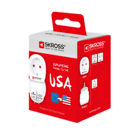 Skross SKROSS - Adaptateur de voyage - Europe vers USA  Alimentations