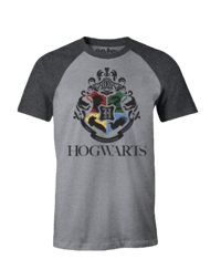 Cotton Division Harry Potter - T-Shirt Gris Chiné Poudlard Académique - XL harry, potter T-Shirt