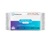 PureSecure PureSecure - Bundle Lingettes désinfectantes biocide Pack de 15 par 10  Soins personnels Hygiène