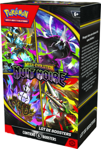 The Pokémon Company Pokémon JCC : Lot de 6 boosters Méga-Évolution - ME05 Nuit Noire - FR pokemon Pokémon TCG