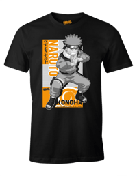 Cotton Division Naruto - T-shirt Noir Multi-clonage - M naruto T-Shirt