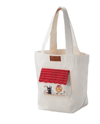 Marushin Ghibli - Kiki la petite sorcière - Tote Bag Jiji au Milieu des Fleurs kikis, delivery, service Sacs