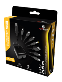 EgoGear EgoGear - SCH7 - Câble de charge 7 en 1 avec chargeur rapide Euro USB pour consoles, manettes, mobile et tablettes  Playstation 3 Accessoires  Nintendo 3DS PSVita Playstation 4 Xbox One Nintendo 2DS Smartphones Tablettes CABLES New 3DS Nintendo Switch New 2DS Nintendo Switch Lite Playstation 5 Xbox Series X Xbox Series S Nintendo Switch OLED